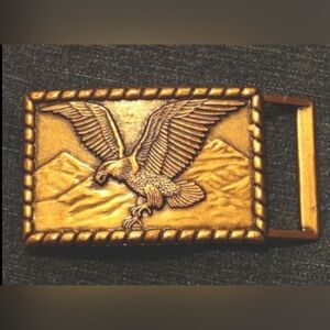 New!  Brass Vintage Eagle Buckle Design Belt Buckle - New old Stock!